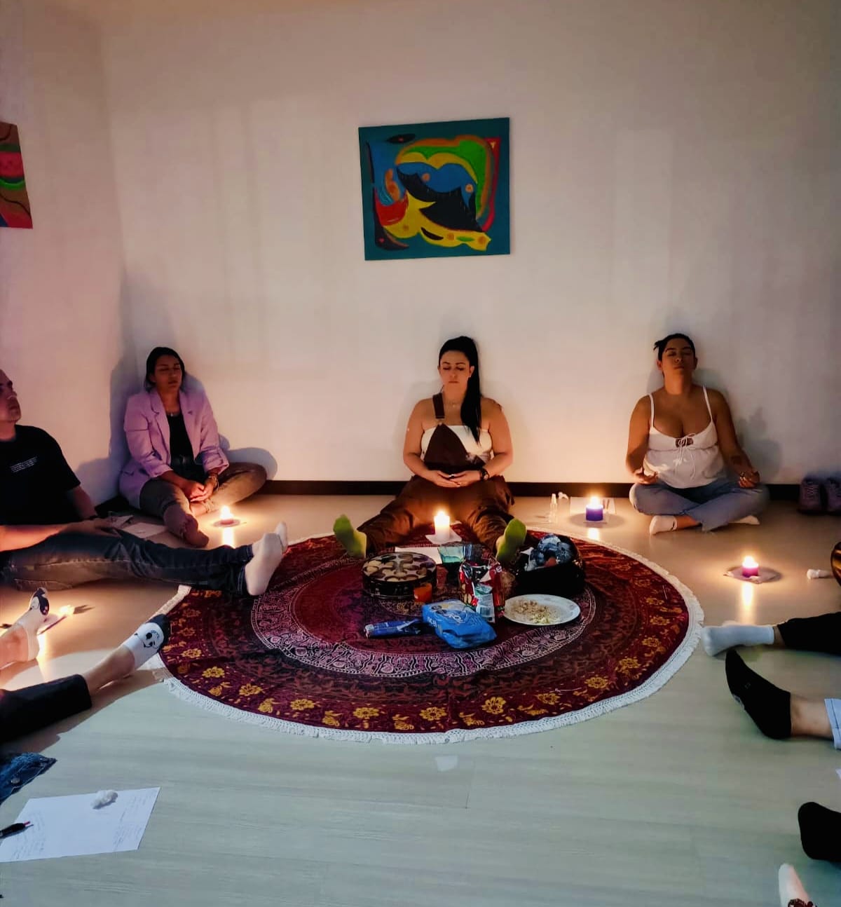 Sesión de meditación mindfulness